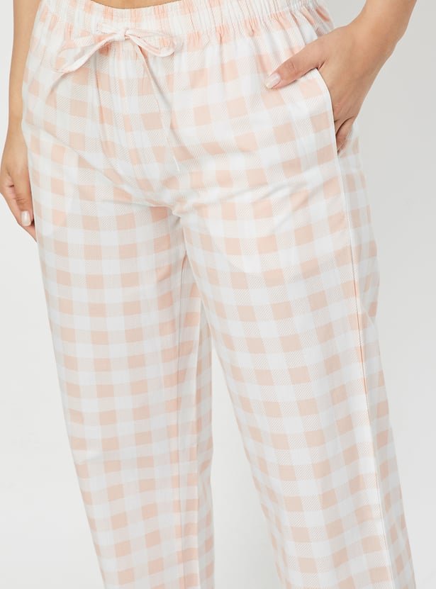Women Checked PJ Set - Image 4