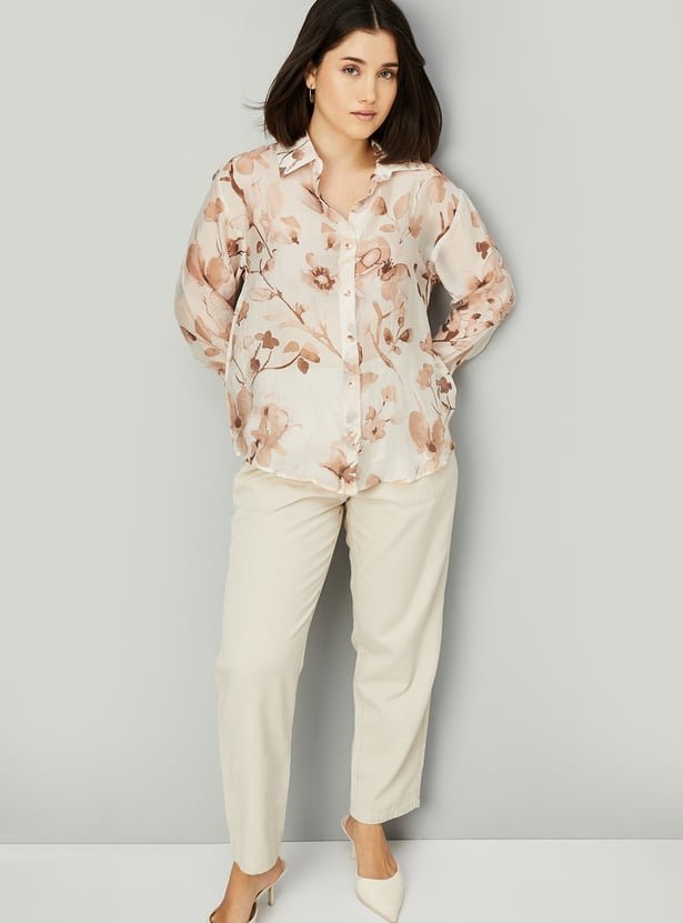 Women Floral Print Shirt - Image 2