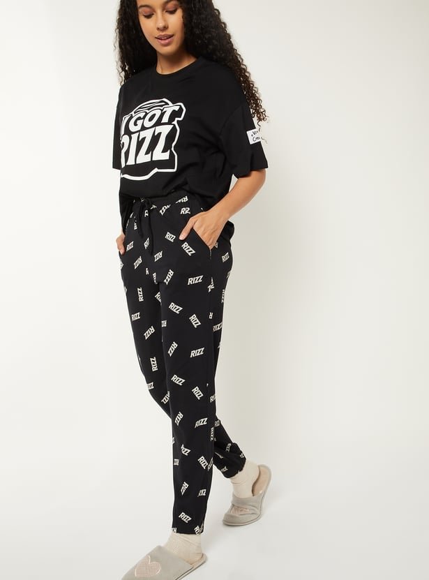 Women Printed PJ Set - Image 2