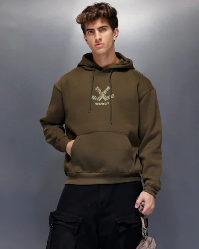 Men’s Olive Core Emblem Hoodie | Olive