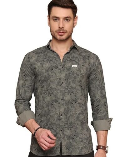 Majestic Man Printed Pure Cotton Casual Shirt