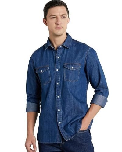 Symbol Premium Men's Casual Cotton Denim Shirt