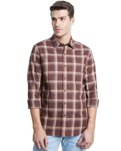 Symbol Premium Men's Stylish Checkered Shirt-Regular Fit