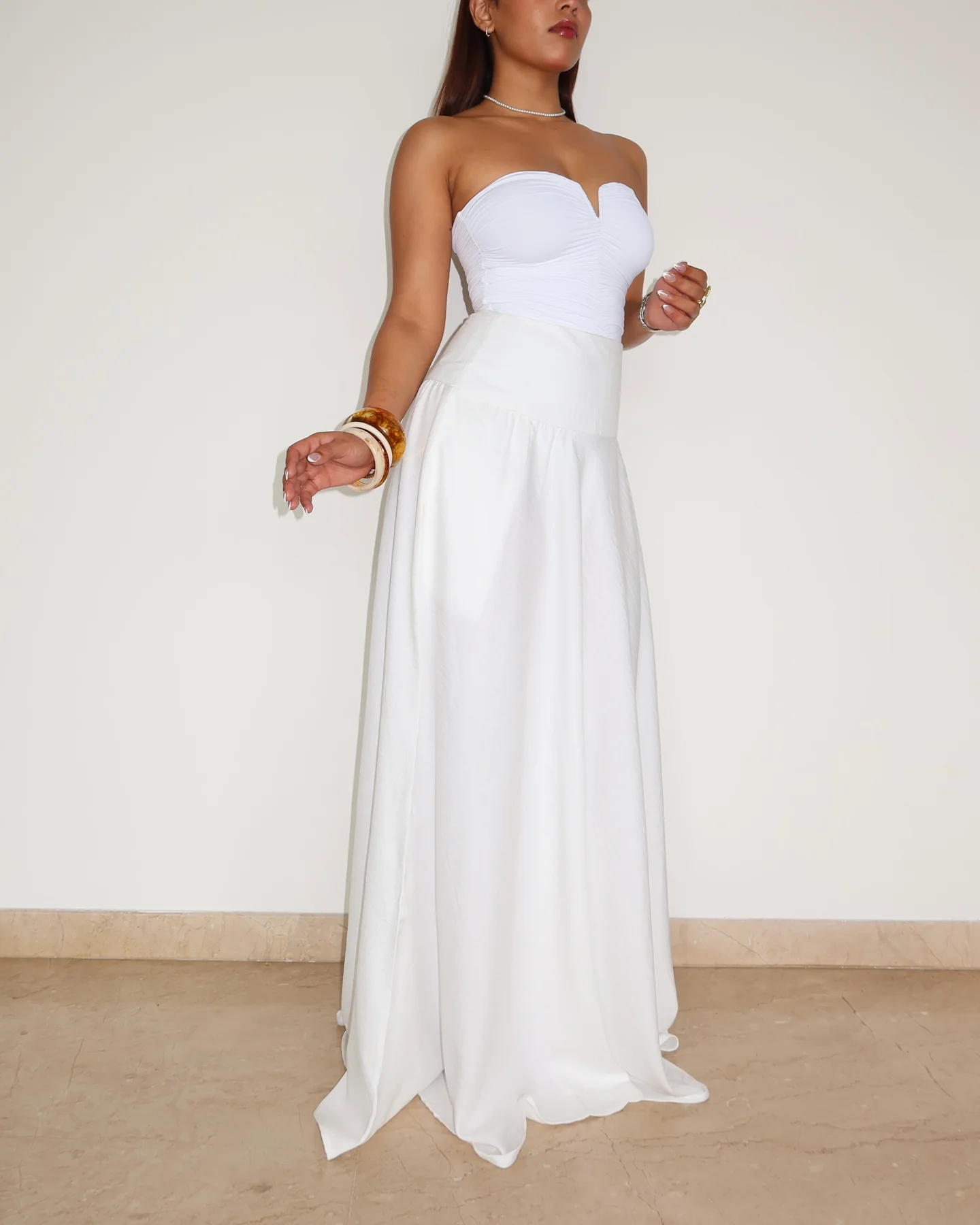 Soft Gathered Maxi Skirt - Image 3