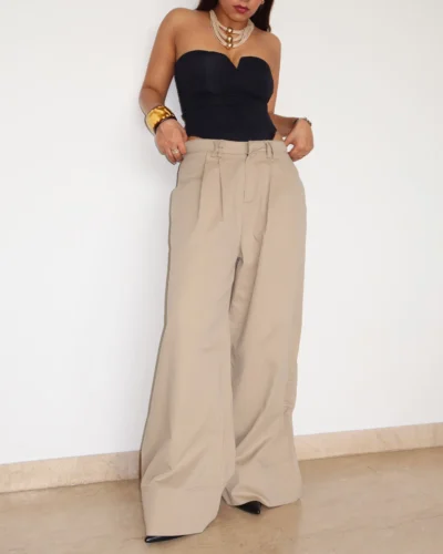 Premium Cotton Baggy Wide Leg Pants
