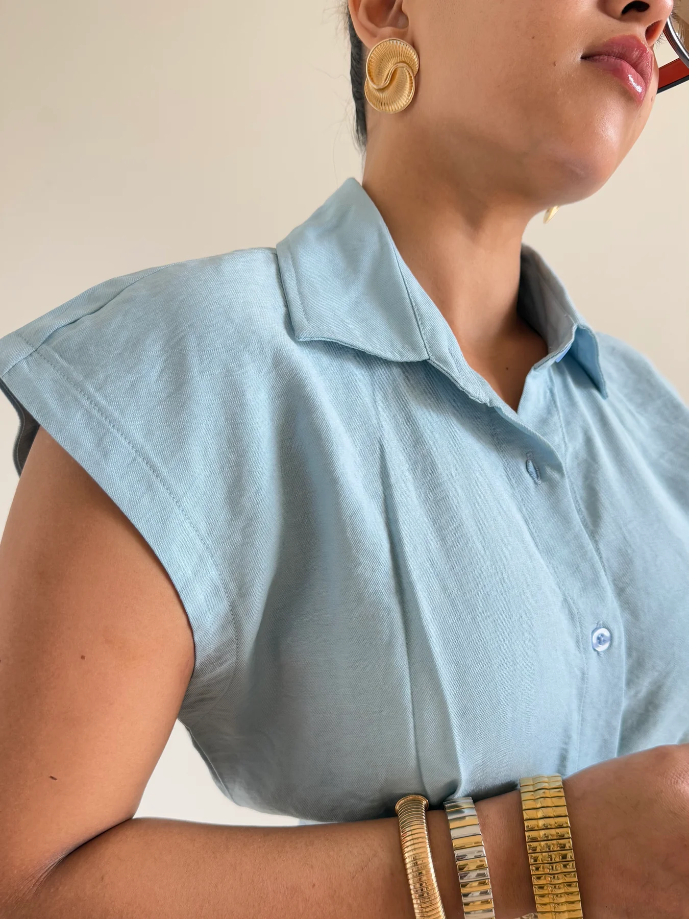 Snap Fit Cotton Tailor Shirt - Image 3