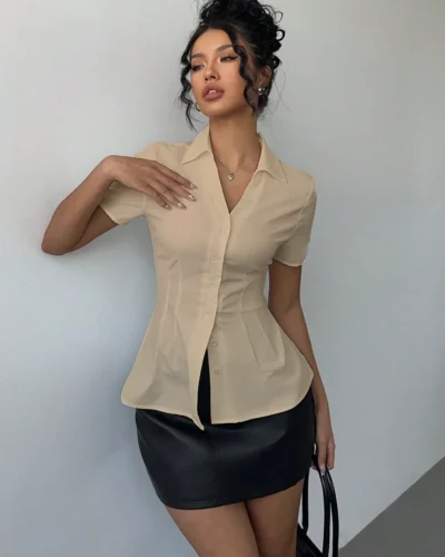 Snatched Fit Collar Shirt