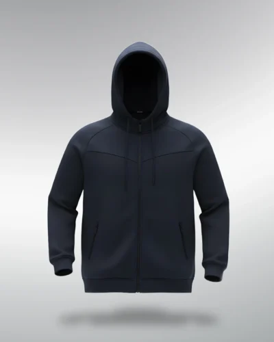 Bold Black Hooded Sweatshirt